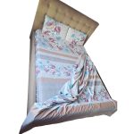 Lenjerie de pat Ariale „Floral Elegance” din bumbac ranforce – 4 piese (220x240 cm) - imagine 4