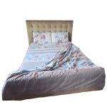 Lenjerie de pat Ariale „Floral Elegance” din bumbac ranforce – 4 piese (220x240 cm) - imagine 7