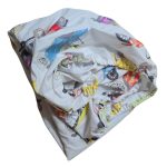 Cearceaf de pat cu elastic Retro Cars Ariale, bumbac ranforce, Multicolor - imagine 6