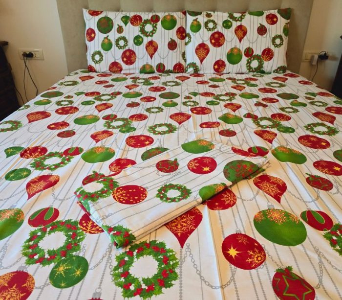 Lenjerie de pat Magic Christmas by Ariale, pentru 2 persoane, 4 piese, bumbac ranforce, 200 x220 cm - imagine 15