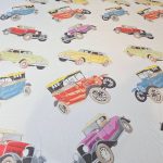 Lenjerie de pat Retro Cars Ariale, pentru 1 persoana, 3 piese, bumbac imprimat digital - imagine 3