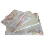 Lenjerie de Pat „Flori pudrate” – Bumbac 100%, Imprimare Digitală, 4 Piese - imagine 9