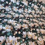 Lenjerie de Pat din Bumbac Ranforce 5D – Flori de Magnolie, Imprimare Digitală Premium, 2 persoane , 4 piese - imagine 8