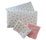 Lenjerie de Pat din Bumbac Ranforce – Inimi Roz, Ediție Specială Ziua Iubirii, pentru 2 persoane, 4 piese - imagine 9