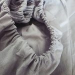 Cearceaf de pat cu elastic Gri Mediu Ariale, Bumbac