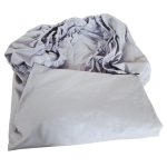 Cearceaf de pat cu elastic Gri Mediu Ariale, Bumbac - imagine 2