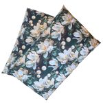 Lenjerie de Pat din Bumbac Ranforce 5D – Flori de Magnolie, Imprimare Digitală Premium, 2 persoane , 4 piese - imagine 13