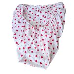 Cearceaf de pat cu elastic Inimi Rosii Ariale, Bumbac