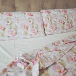 Lenjerie de Pat „Flori pudrate” – Bumbac 100%, Imprimare Digitală, 4 Piese - imagine 12