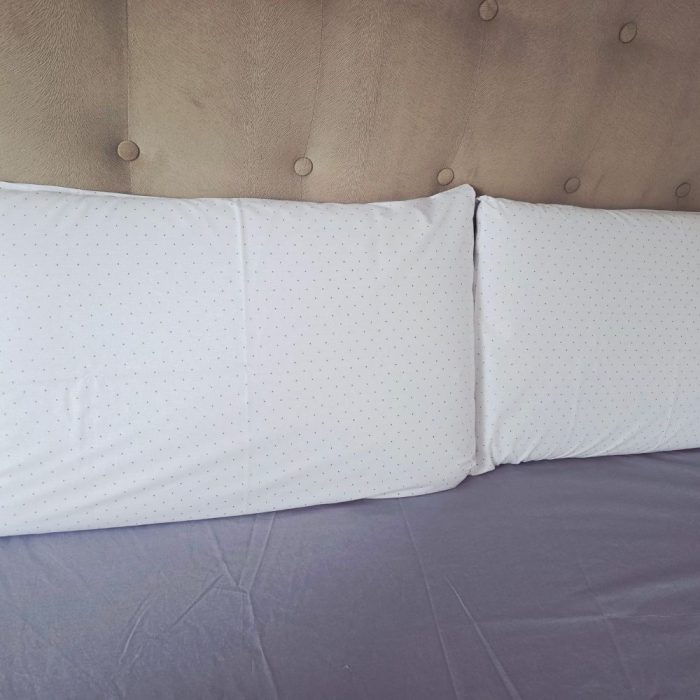 Lenjerie de pat Ariale Gri Elegant cu Buline, pentru 2 persoane, 4 piese, bumbac ranforce - imagine 13