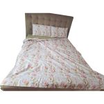 Lenjerie de Pat „Flori pudrate” – Bumbac 100%, Imprimare Digitală, 4 Piese - imagine 20