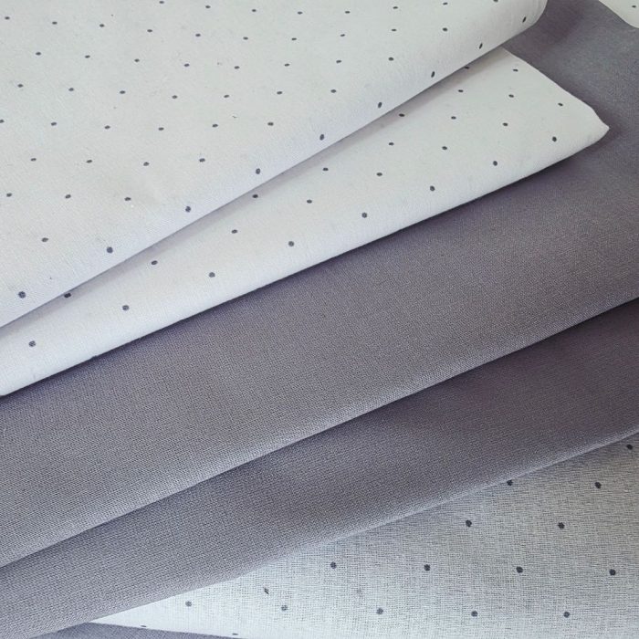 Set 2 fete de perna Gri Elegant cu Buline, Ariale, 50 x 70cm, bumbac - imagine 7