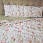 Lenjerie de Pat „Flori pudrate” – Bumbac 100%, Imprimare Digitală, 4 Piese - imagine 22