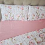 Lenjerie de Pat „Flori pudrate” – Bumbac 100%, Imprimare Digitală, 4 Piese - imagine 30