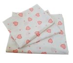 Set de Pat din Bumbac Ranforce – Inimi Roz, Ediție Specială Ziua Iubirii, pentru 2 persoane, 3 piese - imagine 3