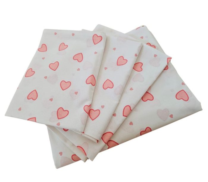 Lenjerie de Pat din Bumbac Ranforce – Inimi Roz, Ediție Specială Ziua Iubirii, pentru 2 persoane, 4 piese - imagine 16