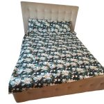 Lenjerie de Pat din Bumbac Ranforce 5D – Flori de Magnolie, Imprimare Digitală Premium, 2 persoane , 4 piese - imagine 12