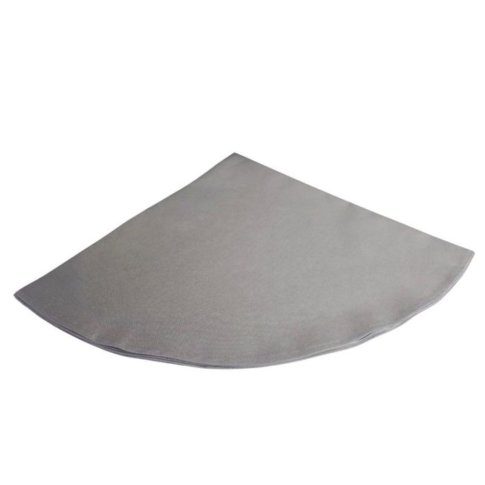 Fata de masa, Grey Ariale, Rotunda, textil, Gri - imagine 2