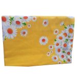 Fata de perna 50x70cm, Margarete pe fond Galben, Ariale, Bumbac - imagine 2