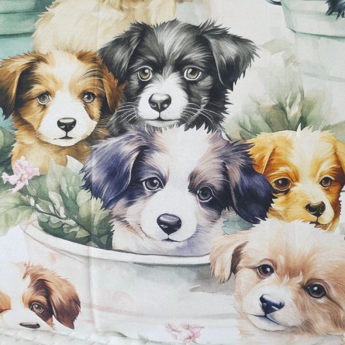 Lenjerie de Pat Catelusi 5D Ariale– Bumbac 100%, Imprimare Digitală, 4 Piese - imagine 11