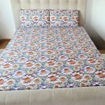 Lenjerie de Pat Margarete Pastelate 5D Ariale– Bumbac, Imprimare Digitală, 4 Piese - imagine 17