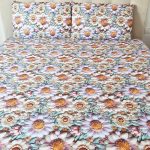 Lenjerie de Pat Margarete Pastelate 5D Ariale– Bumbac, Imprimare Digitală, 4 Piese - imagine 2