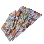 Lenjerie de Pat Margarete Pastelate 5D Ariale– Bumbac, Imprimare Digitală, 4 Piese - imagine 4