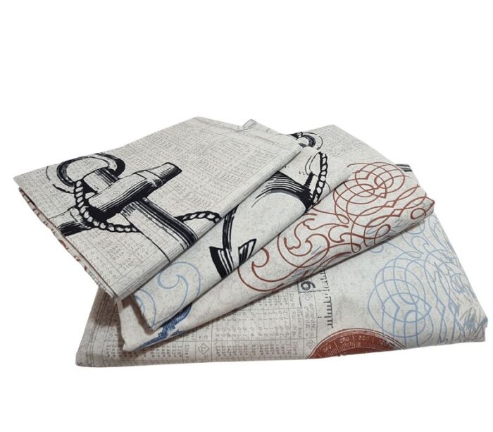 Set 2 fete de perna Ancore Ariale, bumbac, 40x40cm - imagine 3