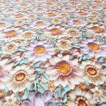 Lenjerie de Pat Margarete Pastelate 5D Ariale– Bumbac, Imprimare Digitală, 4 Piese - imagine 8