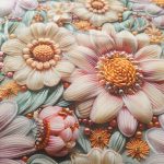 Lenjerie de Pat Margarete Pastelate 5D Ariale– Bumbac, Imprimare Digitală, 4 Piese