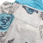 Set Lenjerie- cearceaf cu elastic 90*190*25,  o persoana, Ariale, 2 piese, bumbac ranforce, Multicolor - imagine 3