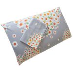 Fata de perna 50x70cm, Margarete pe fond Gri, Ariale, Bumbac - imagine 6