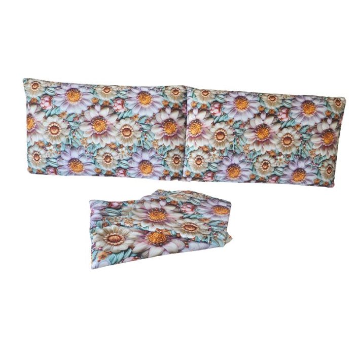 Lenjerie de Pat Margarete Pastelate 5D Ariale– Bumbac, Imprimare Digitală, 4 Piese - imagine 9