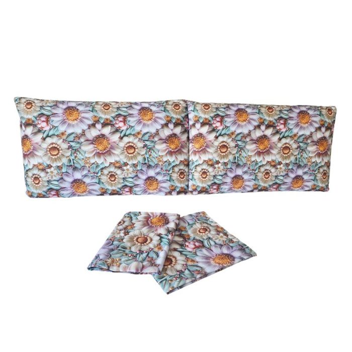 Lenjerie de Pat Margarete Pastelate 5D Ariale– Bumbac, Imprimare Digitală, 4 Piese - imagine 10